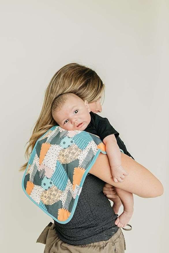 Copper Pearl Baby Burp Cloth Large 21''x10'' Size Premium Absorbent Triple Layer 3-Pack Gift Set 'Nightmare Before Christmas' - One Size