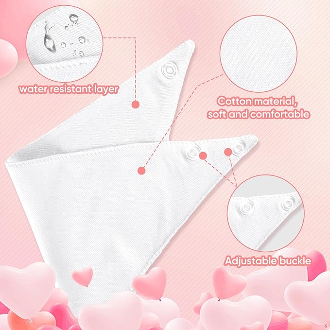 NACHLYNN 110 Pcs White Baby Bibs Baby Shower Games Set Including 24 Blank Baby Bibs 24 Stencils 49 Clothespins 12 Fabric Markers 1 Hemp Rope for Boys Girls Gender Reveal Party