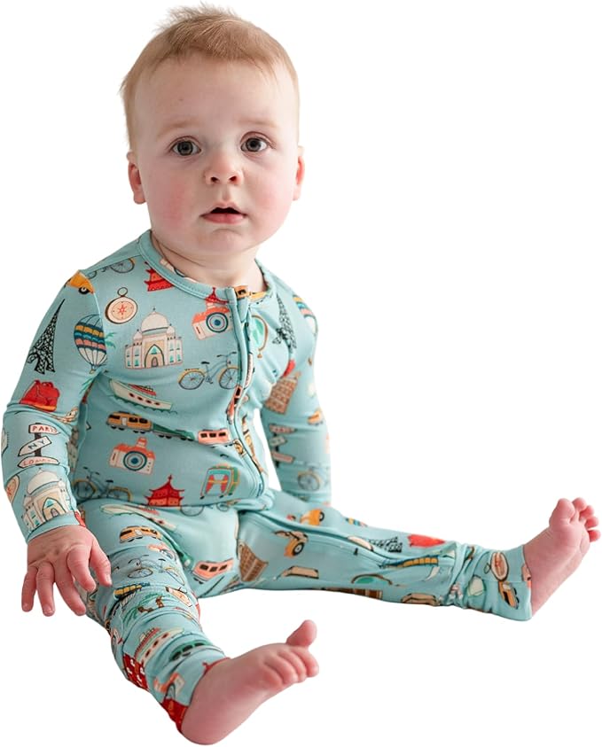 Posh Peanut Convertible Baby Sleepers - Girls Footless Baby Pajamas with 2 Way Zipper for Easy Diaper Changes