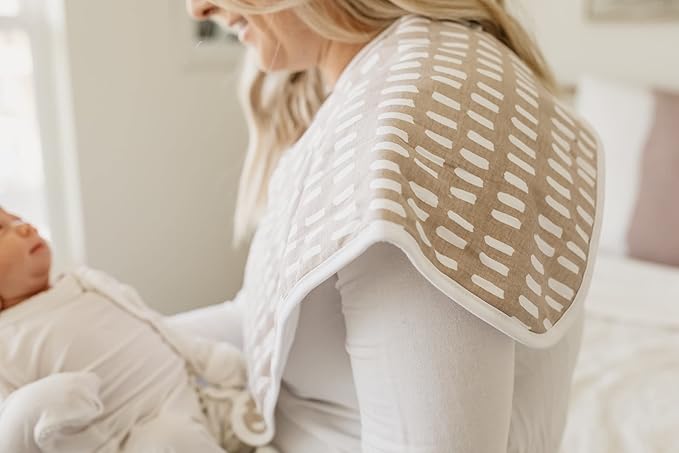 Copper Pearl Baby Burp Cloth Large 21''x10'' Size Premium Absorbent Triple Layer 3-Pack Gift Set Bliss