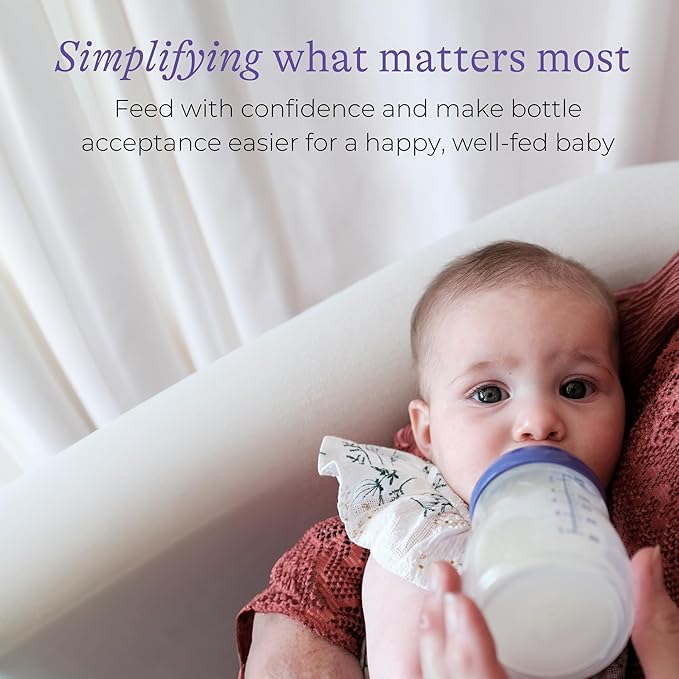 Lansinoh NaturalWave Baby Bottle Nipples, Fast Flow, Size F, 6+ Months, 4 Count – 100% Soft, Durable Silicone, Made Without BPA BPS, Anti-Colic, Supports The Baby’s Developing Mouth and Teeth