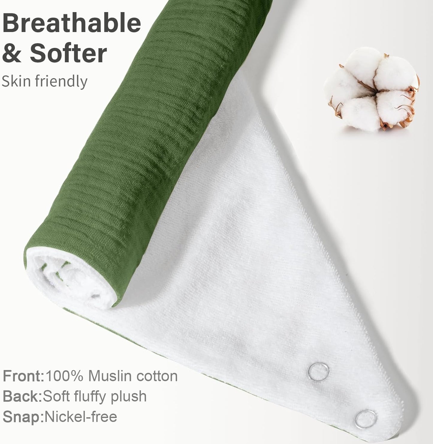 Muslin Baby Bibs,Soft Triangular Baby Bandana Drool Bibs for Baby Boy Girl,Solid Colors Bib for Drooling Teething