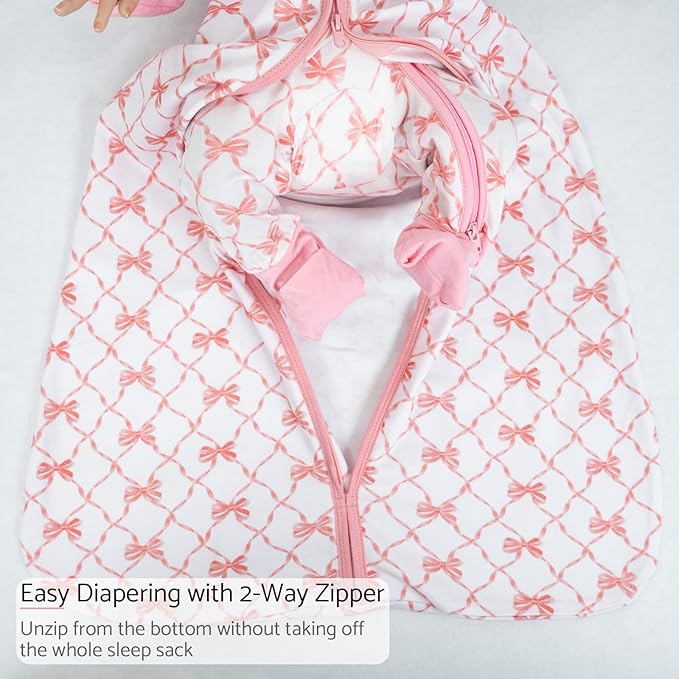 LollyBanks Baby Sleep Sack, 100% Cotton Wearable Blanket 2-Way Zipper Sleep Sacks