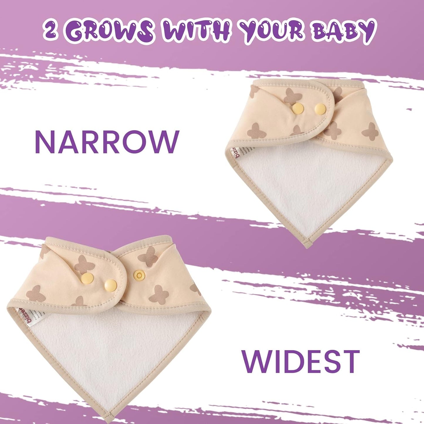 Bandana Drool Bibs Drool Bibs 100% Cotton for Unisex Boys Girls Multiple Colors Baby Bib Set for Teething