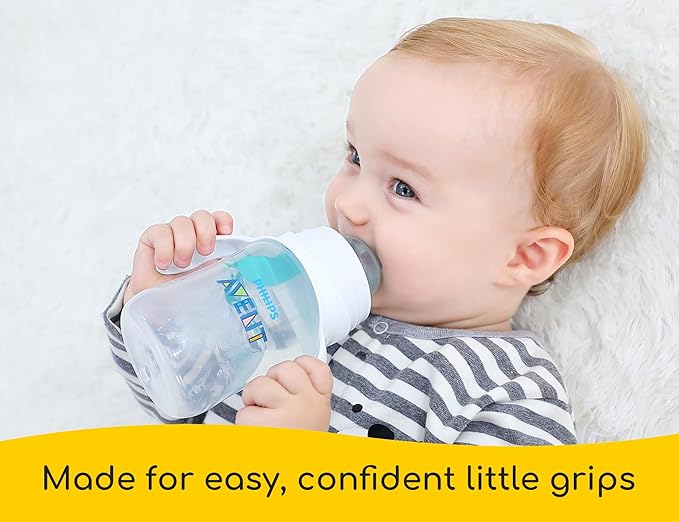Baby Bottle Handles for Philips Avent Anti-Colic and AirFree Vent Baby Bottles, Compatible Avent Bottle Holder for Baby, 2 Count