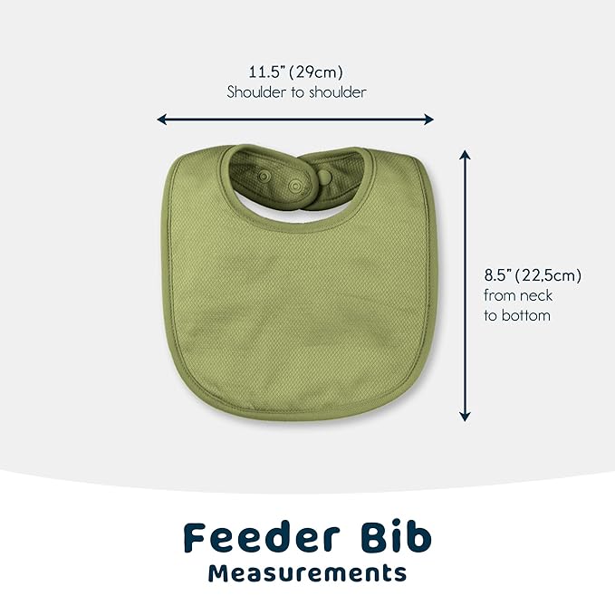 Tiny Twinkle 8 Pack Baby Bibs for Drooling and Teething – Waterproof & Absorbent Bibs for Baby Girl & Boy, Machine Washable Infant Bib Set for Newborns and Toddlers (Neutral Set 8-Pack)