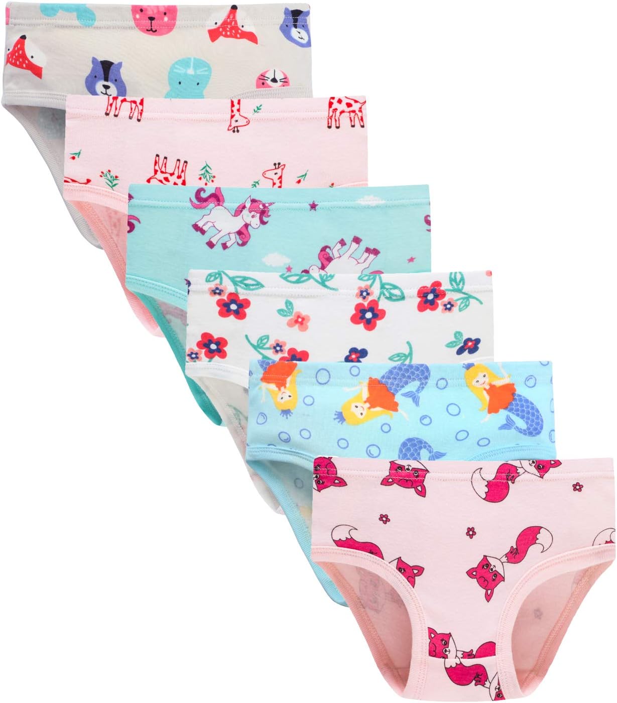 Hahan Girls Soft Panties Toddler Girls Cotton Underwear Kids Briefs