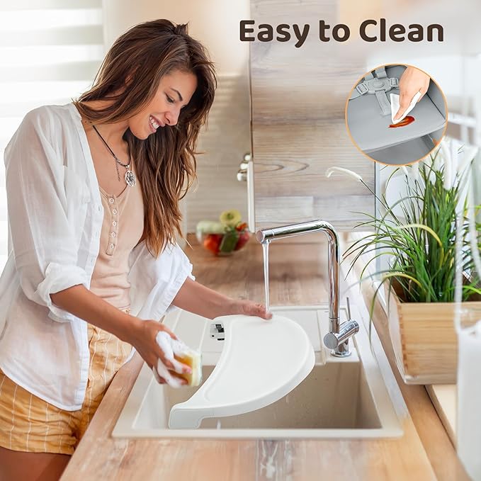 Ezebaby 6 in 1 High Chairs for Babies and Toddlers, Baby High Chair Convertible to Booster Seat and Toddler Chair, Wooden High Chair with Storage and Dishwasher Safe Tray