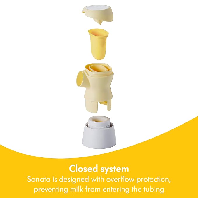 Medela Sonata Smart Breast Pump, Hospital Performance Double Electric Breastpump, Rechargeable, Flex Breast Shields, Touch Screen Display, Connects to Medela Family App