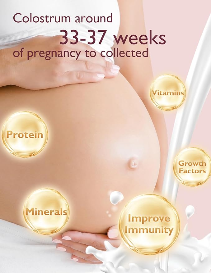 Momcozy Colostrum Collector Reusable Breast Milk Collector with Storage Case and Cotton Wipe, Portable Colostrum Container BPA Free, Multi-Use Collector 5ml-12pcs