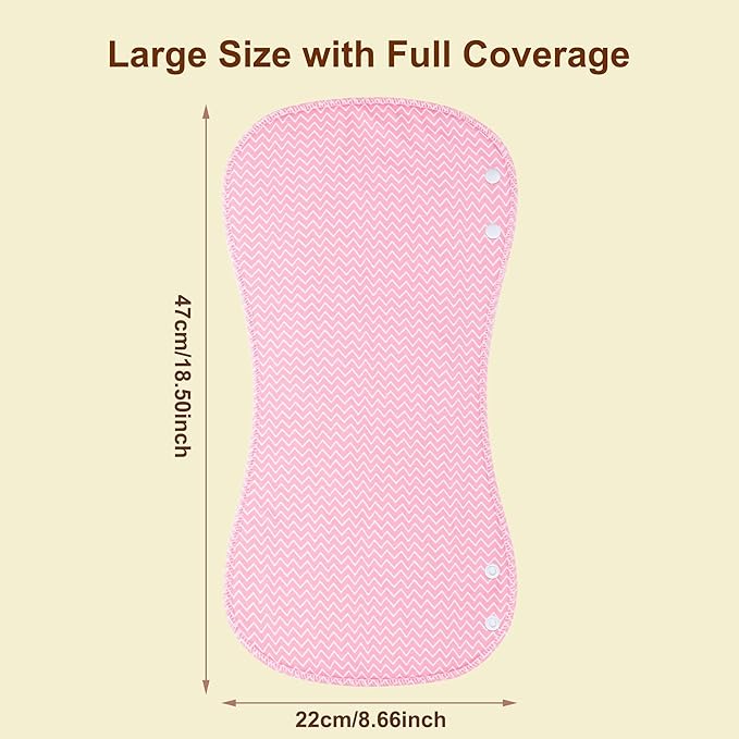 2-in-1 Burp Cloths and Baby Bibs - 6 Pack Large Super Absorbent Soft Cotton Burping Cloths for Spit Up, 3 Layers Thick Baby Burp Rags for Girls & Boys