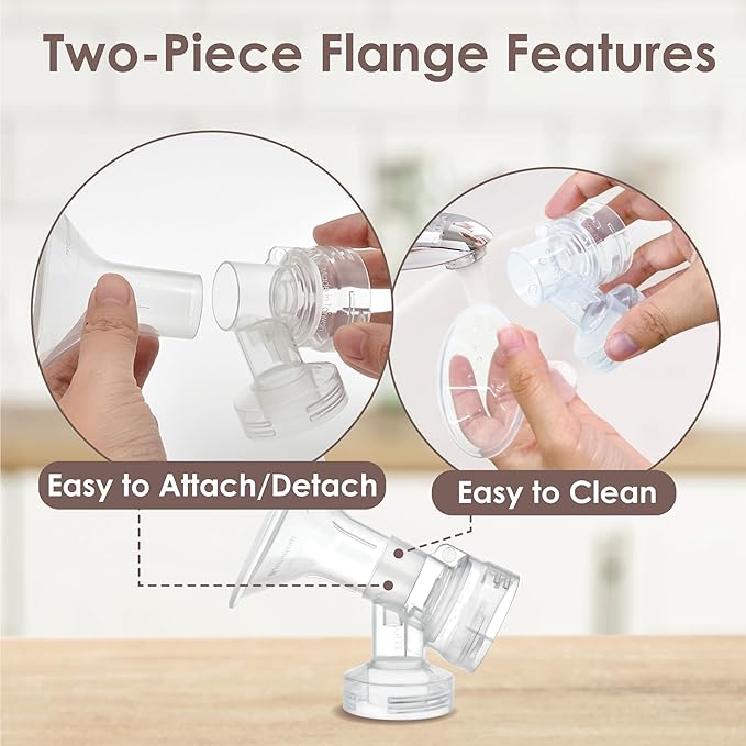 Maymom MyFit 16 mm Small Shields, Compatible with Medela Breast Pump- PersonalFit, Freestyle, Harmony, Maxi, Flex Connector, Connect to Widemouth/Narrow Connector, 2pcs