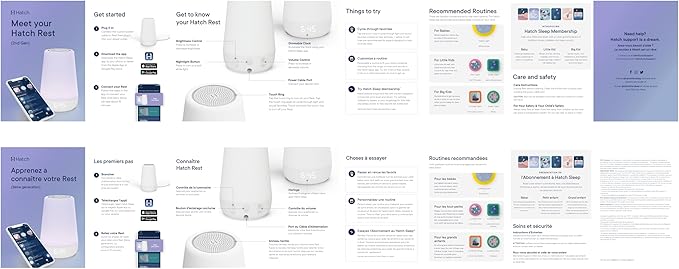 Hatch Rest Baby Sound Machine, Night Light | 2nd Gen | Registry Essential, Sleep Trainer, Routine Builder, Time-to-Rise Alarm Clock, White Noise Soother, Nursery Stories, Toddler Kids Bedroom (Wi-Fi)