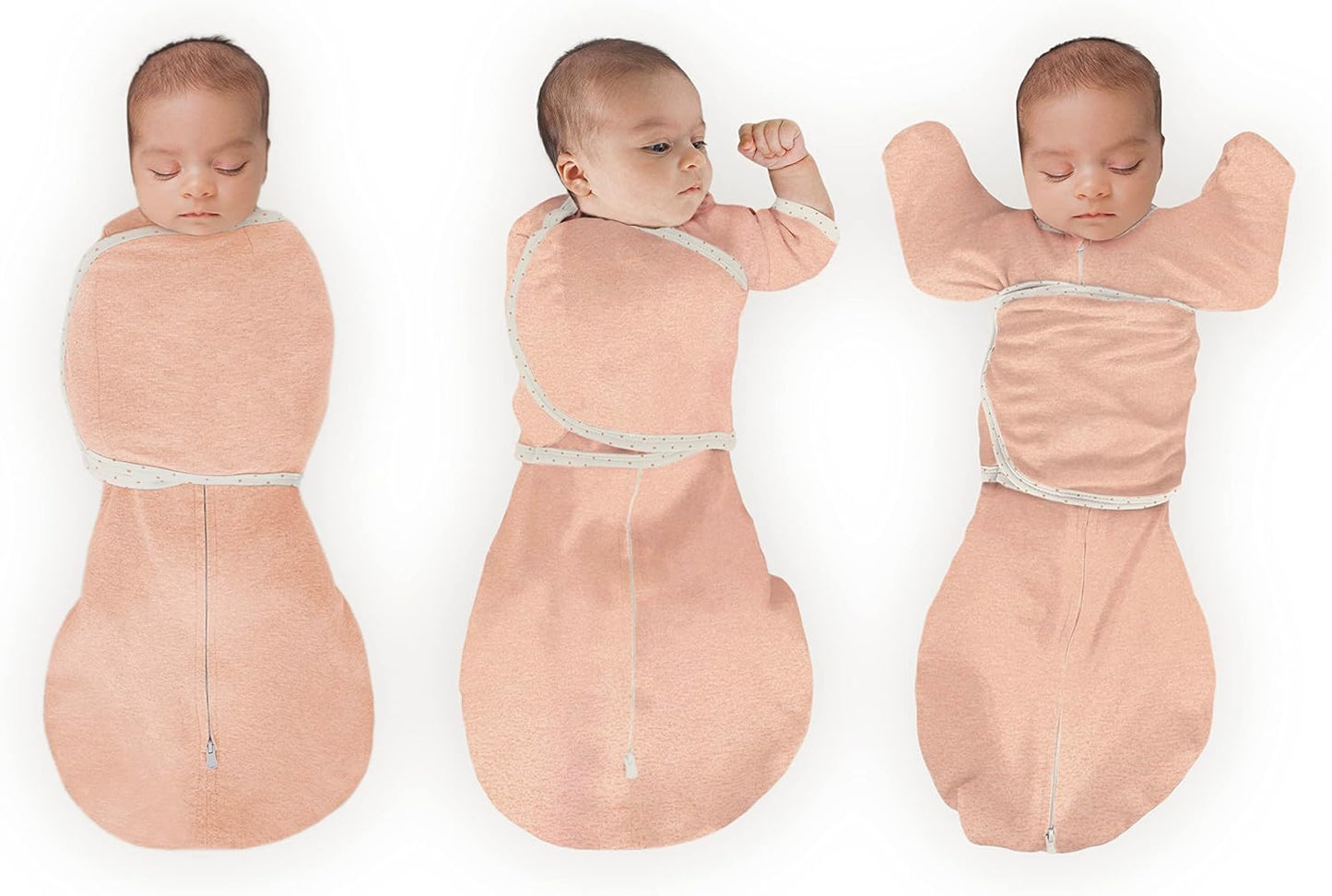 SwaddleDesigns 6-Way Omni Swaddle Sack Arms Up Swaddle for Newborn, More Options to Calm Startle Reflex, Improves Sleep
