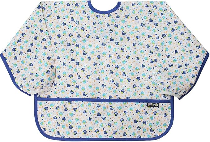 Long Sleeve Waterproof Bib for Toddlers – Feeding Smock for Baby Mealtime, Self-Feeding, Painting & Messy Play, BPA-Free