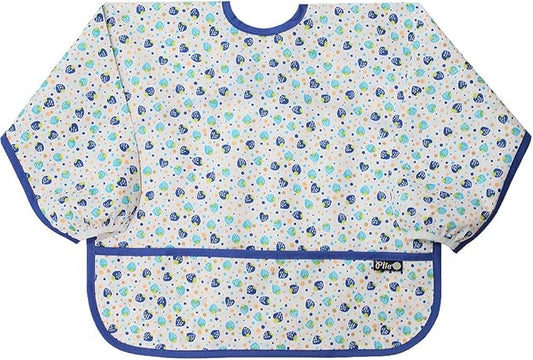 Long Sleeve Waterproof Bib for Toddlers – Feeding Smock for Baby Mealtime, Self-Feeding, Painting & Messy Play, BPA-Free