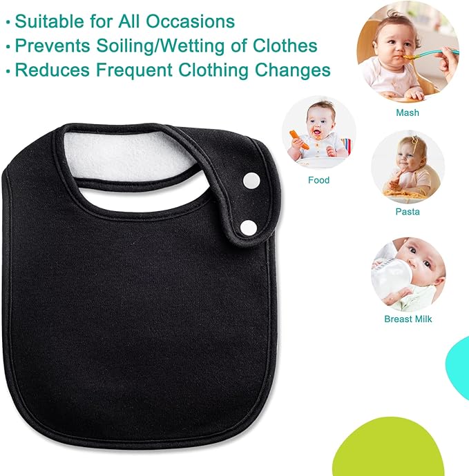 Baby Bibs Soft and Absorbent Organic Cotton Bandana Drool Bibs Set for Boys Girls Newborn 0-36 Months