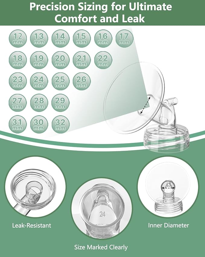 4 Full Pump Parts Kits for Spectra S1/S2/9 Plus/Synergy Gold, Replacement Kit for Spectra Pump Parts 4PC,Include 18mm Flange, Duckbill Valve, Tube, Bottle, Backflow Protector, Not Original Accessories