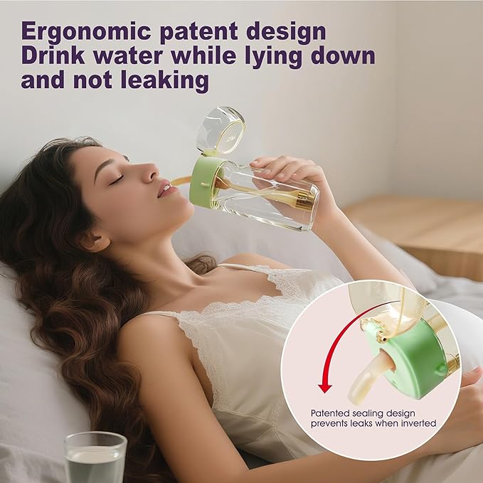 PPSU Pregnancy Water Bottle and Baby Bottle Set, Patented Leak-Proof Design, Postpartum Essentials, Great Gift for Moms and Babies, Silicone, Heat Resistant to 180°C/356°F (5 oz, 8 oz，16 oz)