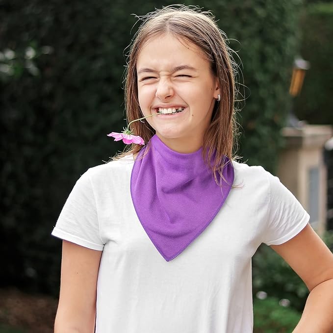 Adult Drool Bib for Special Needs, Large Elderly Bandana, Teen Bib for Women Men, Soft Absorbent Set for Kids