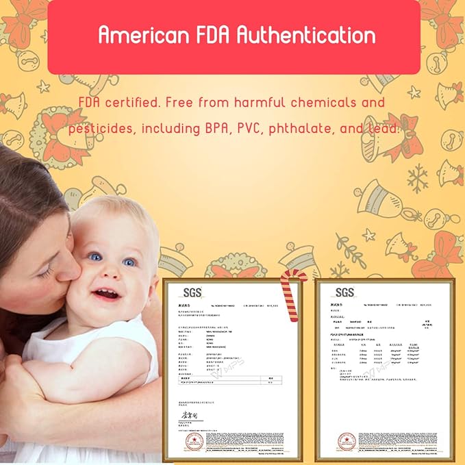 Little Dimsum Baby Bandana Drool Bib for Christmas Baby Bibs Boys & Girls Super Absorbent 100% Organic Cotton Baby Bandana Baby Gift Set for Teething Drooling(Christmas 4-Piece Bib