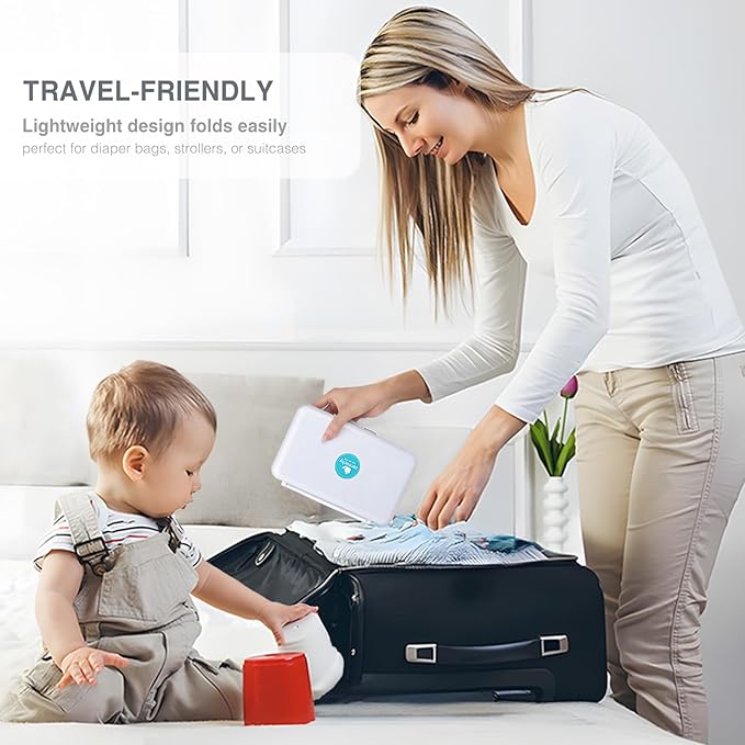 Termichy Travel Baby Bottle Drying Rack, Compact Size with Large Capacity for Working Mom, Visit Families, Friends or Camping with Baby Gary