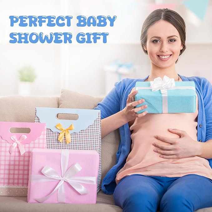 Breling 20 Pcs Baby Muslin Washcloth 12 x 12 Inch 100% Cotton Soft and Absorbent Muslin Washcloth Burp Cloth Wipe Newborn Face Towel for Baby Boy Girl Sensitive Skin(White, Light Blue, Blue)