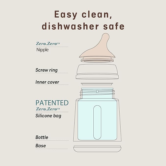 Suavinex Zero Zero Newborn Starter Set Small Anti Colic Baby Bottle + Pacifier, No 1 Spanish Baby Bottle Brand, Minimizes Bottle Rejection & Nipple Confusion, Adaptable Flow - Fair