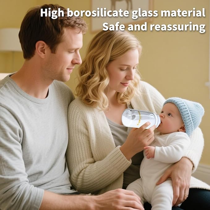 Breast Milk Storage Bottles 150ml 5oz BPA-Free Leak-Proof Baby Bottle Compatible with Medela Breast Pumps for Breastmilk Storage Bottle Breastfeeding 6 Pack (Grey+Pink)