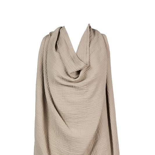 snuggle me® Nursing Cover - 100% Organic Cotton Muslin Nursing Cover Up for Breastfeeding with a BPA-Free Silicone Teether Ring, Ultra-Soft & Lightweight (33.5″ × 39.4″)