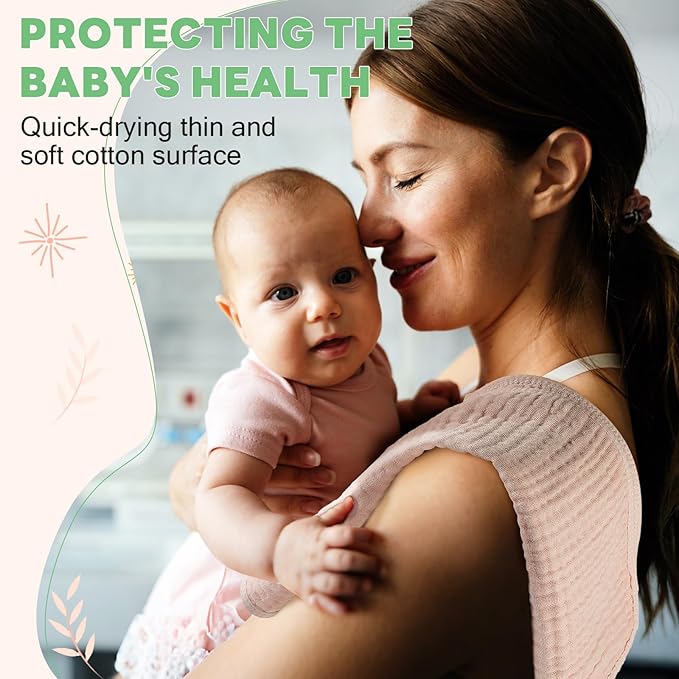 Tallew 8 Pack Muslin Burp Cloths and Baby Bibs for Boy Girl 20" x 10" Cotton Baby Bandana Drool Bibs Muslin Burp Cloths Absorbent Rag for Newborn Toddler Infant Gifts(Vivid Color)