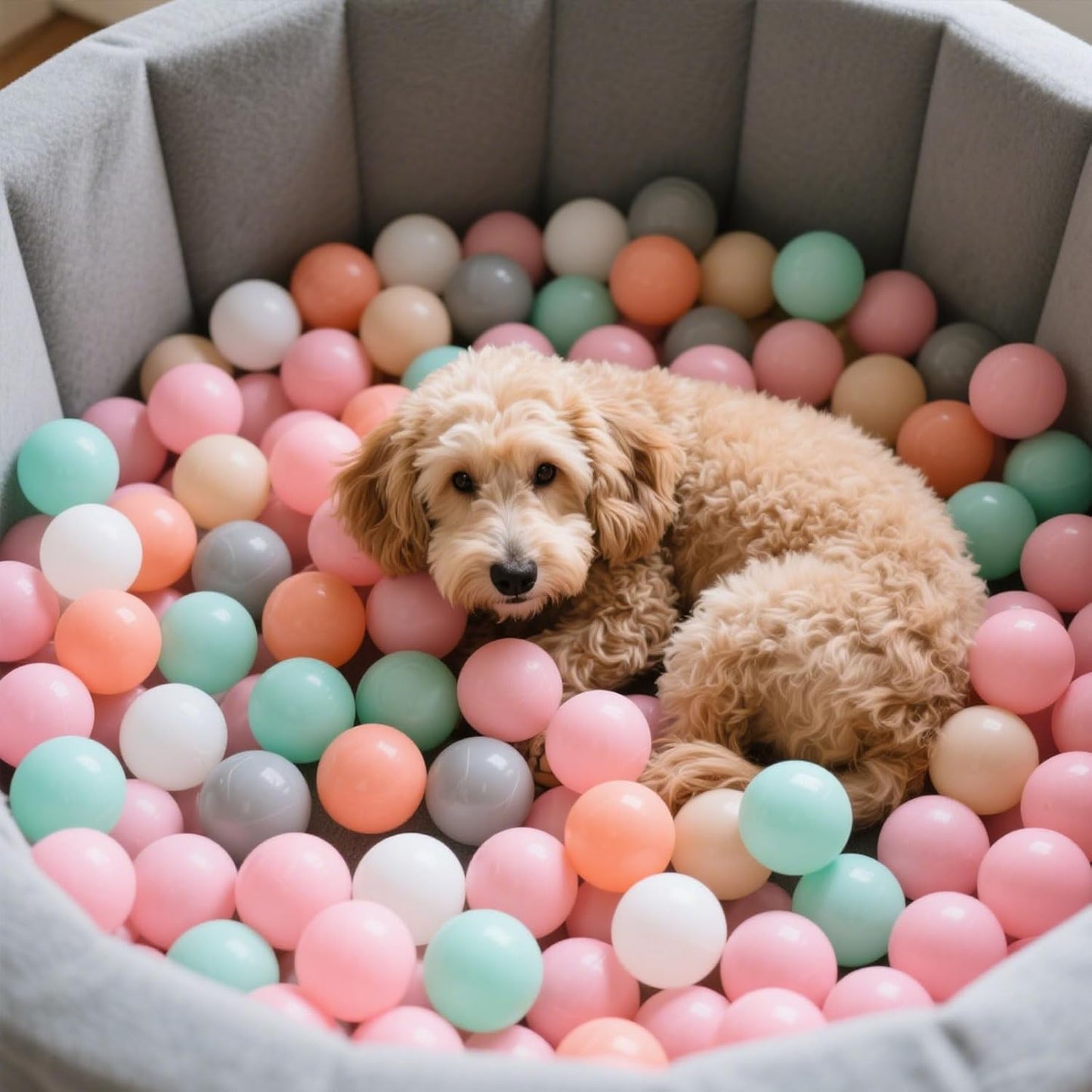 GOGOSO Balls for Ball Pit - Plastic Ball for Toddlers 1-3, Baby Kids Ball Pool Decoration 50 100 200 300 500 1000 (6 Colors, 50 Balls)