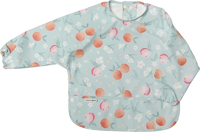 Loulou Lollipop Long Sleeve Mess Free Waterproof Bibs, for baby boys and girls 6-36 Months, Machine Washable, Travel Friendly