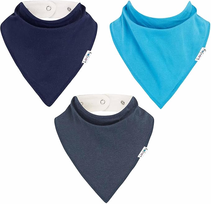 Lovjoy Large Bandana bibs - Special Needs Bibs - For Older Children, Youth and Adults - Practical, absorbent and Stylish