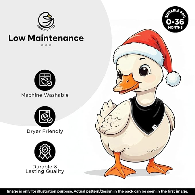 Premium Baby Bibs – 3 Pack for Boys & Girls | Natural Cotton, Super Absorbent Drool & Teething Bibs with Adjustable Snaps - Beige Bandana Bibs