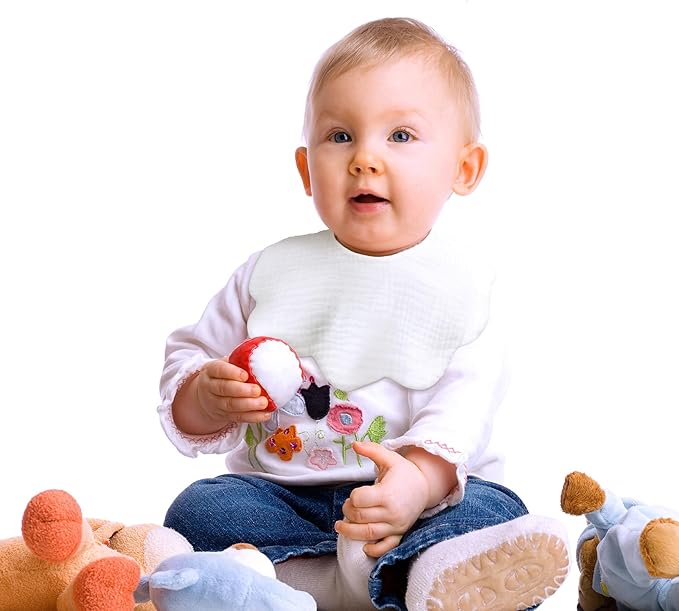 Baby Bibs Muslin Drool Teething Drooling Bibs for Baby Girl Boy Muslin Cotton