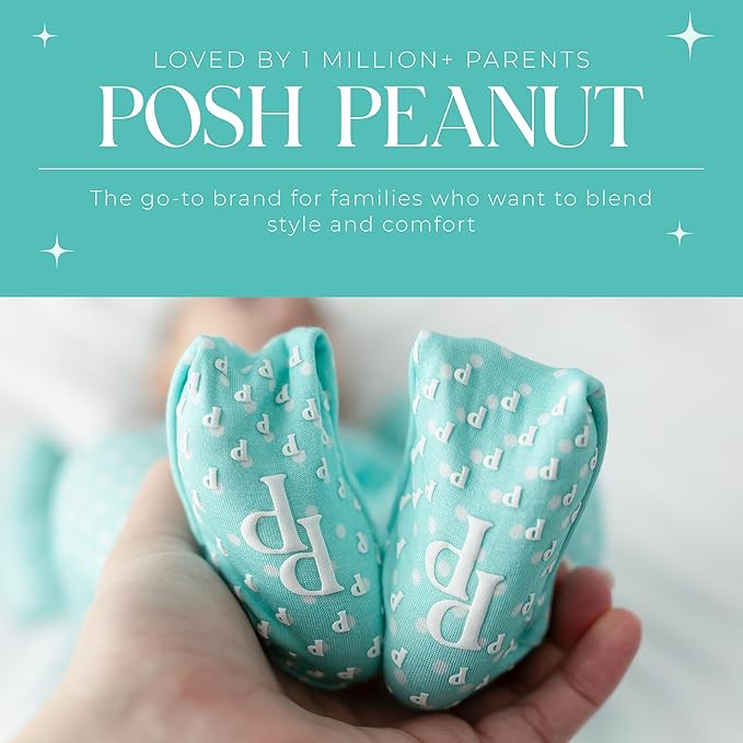 Posh Peanut Convertible Baby Sleepers - Girls Footless Baby Pajamas with 2 Way Zipper for Easy Diaper Changes
