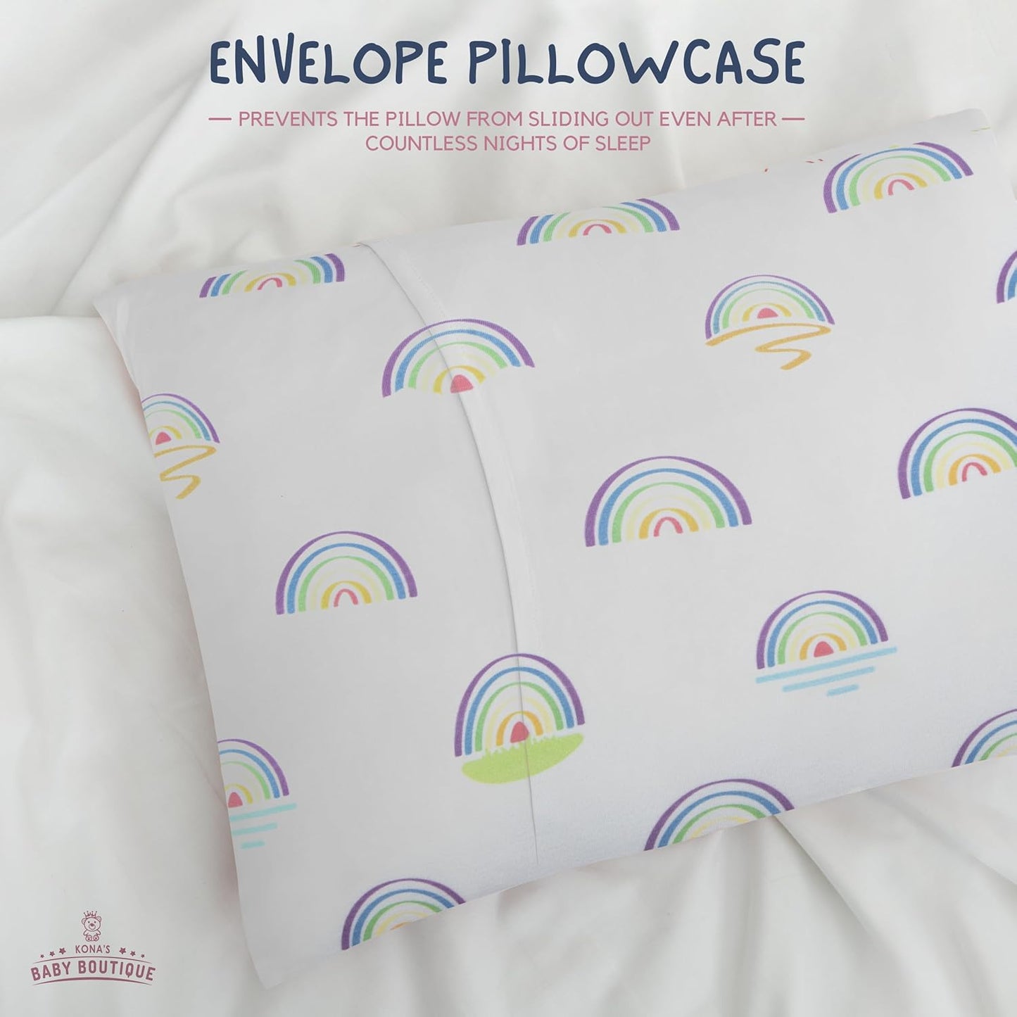 Kona's Perfect Toddler Pillow - Softest Pillowcase, 13 x 18 Inch, Ages 2-3