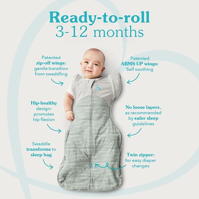 Love to Dream Swaddle UP Transition Bag Lite, Luxuriously Silky Soft Bamboo Viscose, Patented Zip-Off Wings, Converts to a snug Sleeping Bag, 0.2 TOG, 19-24 lbs, Pink Little Dreamer
