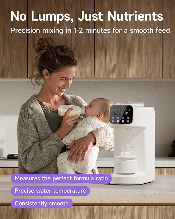 PureMix Formula Maker - Formula Dispenser Machine, Automatically Mix Smooth Formula Bottle, Precise Ratio, Accurate Temperature Control, for Most Formula Brands and Bottle Sizes, White