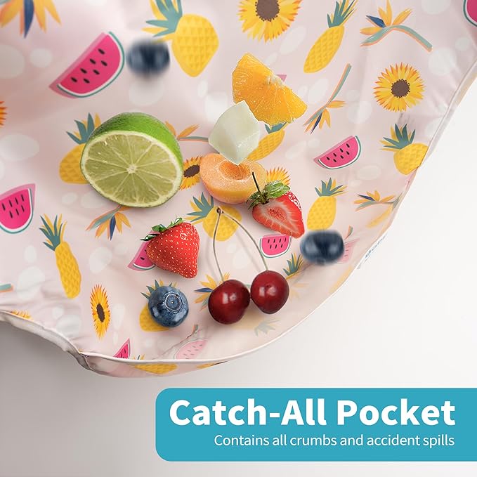 3 Pcs Long Sleeved Bib Set|Baby Waterproof Bibs with Pocket Bundle|Toddler Bib with Sleeves|Stain Resistance Smock 6-24 Month