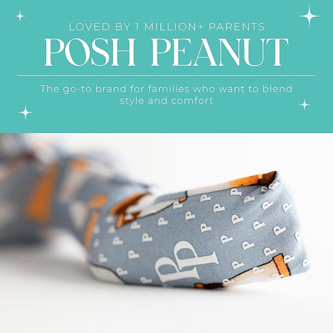 Posh Peanut Convertible Baby Sleepers - Girls Footless Baby Pajamas with 2 Way Zipper for Easy Diaper Changes
