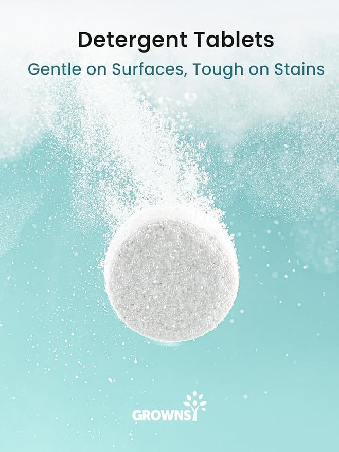 GROWNSY Detergent Washing Tablets 130 PCS for Momcozy, Baby Brezza Bottle Washer, Compatible with All Brands Baby Bottle Washers