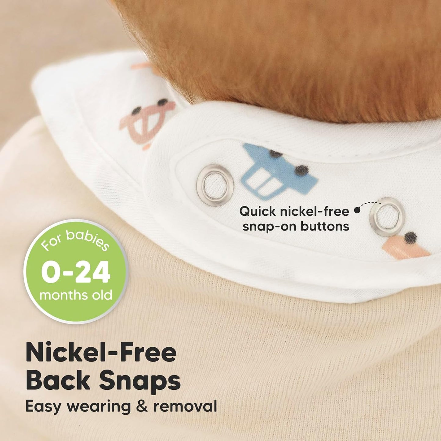 KeaBabies 8-Pack Organic Baby Bibs for Boys, Girls - Super Absorbent Cotton Drool Bibs for Baby Girl & Boy, Teething Toddler, Drooling Newborn, Ultra Soft & Machine Washable (Vessels)