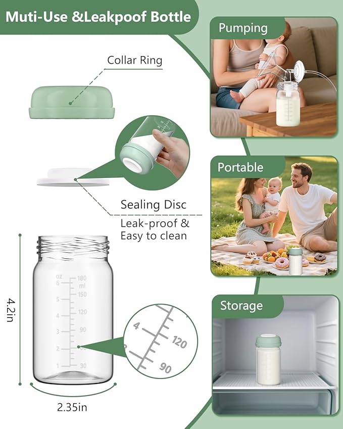Breast Pump Parts Compatible with Spectra S1/S2/9 Plus/Synergy Gold, Full Set Replacement Parts for Spectra Include 30mm Flange, Duckbill Valve, Backflow Protector, Tubing, Bottle, Not Original Parts
