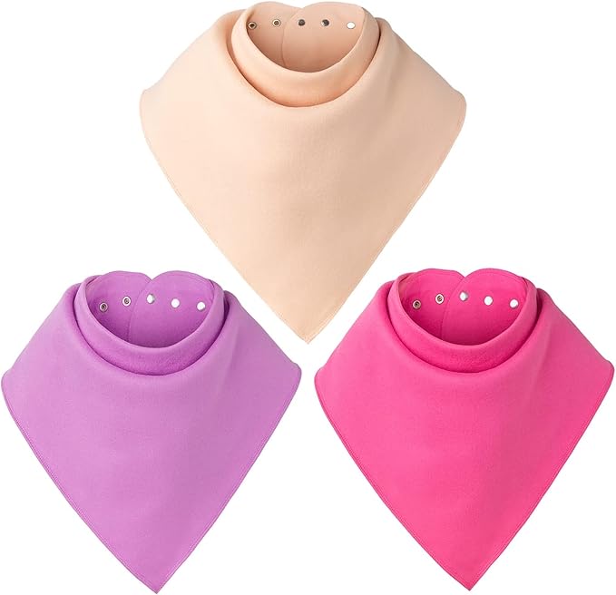 Adult Drool Bib for Special Needs, Large Elderly Bandana, Teen Bib for Women Men, Soft Absorbent Set for Kids