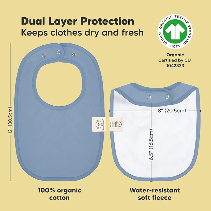 8-Pack Organic Baby Bibs for Boys, Girls - Soft Cotton Drooling and Teething Bibs for Baby Girl & Boy, Extra Absorbent, Easy to Clean & Put On for Toddler, Newborn, Infant 0-24 Months (Boho)