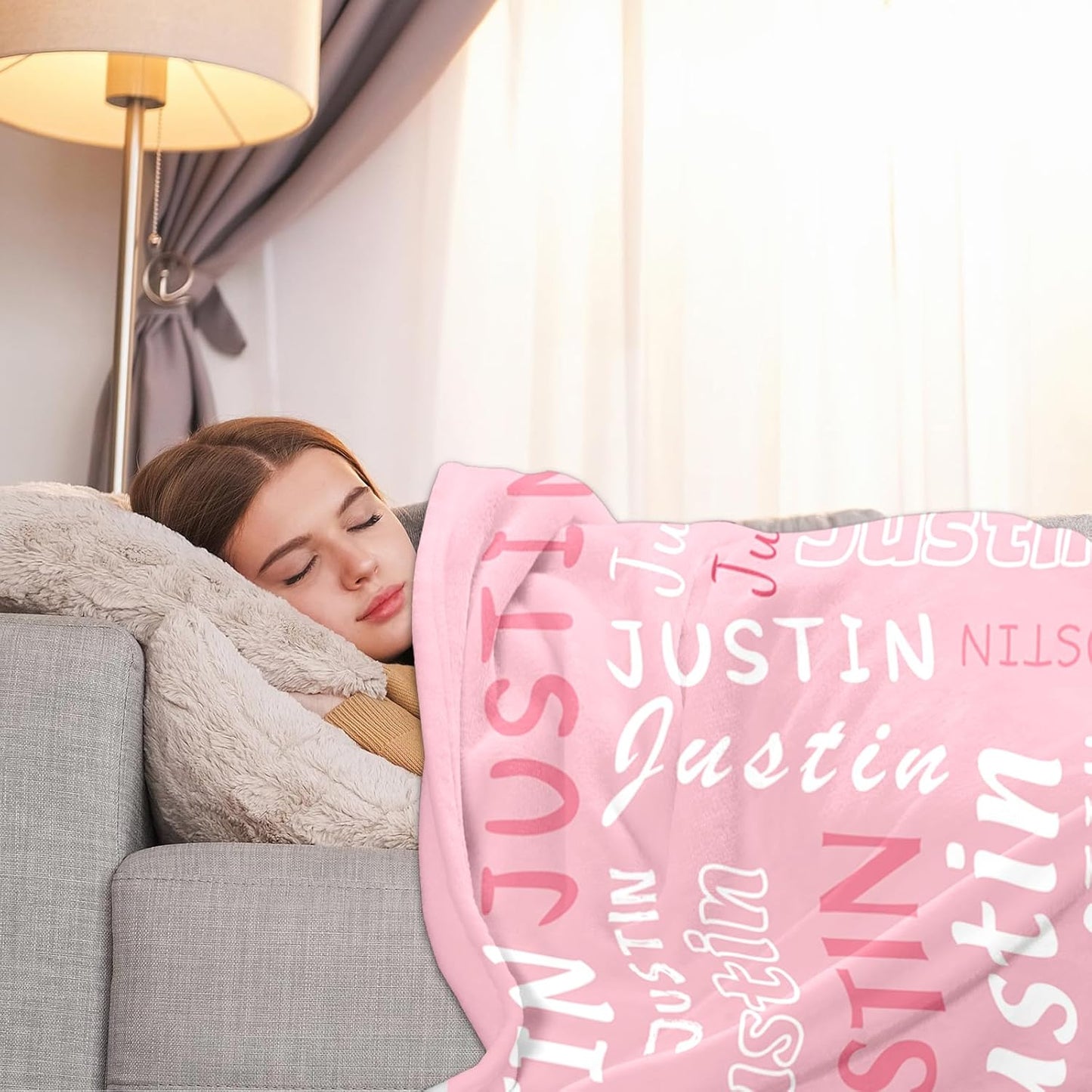 Ship Next Day, Custom Name Blanket - Printed in USA, Personalized Baby Blankets for Girls, Baby Blanket with Name, Ultra-Soft Cozy Fleece Blankets, Gifts for Boys & Girls Kids Teen Girl New Mom