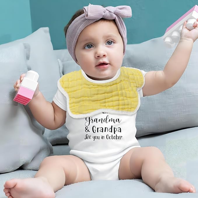 Baby Bibs Muslin Drool Teething Drooling Bibs for Baby Girl Boy Muslin Cotton