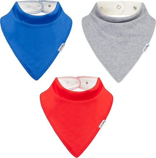 Lovjoy Large Bandana bibs - Special Needs Bibs - For Older Children, Youth and Adults - Practical, absorbent and Stylish